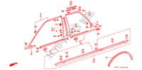 SEITENSCHUTZ(4D) für Honda ACCORD LX 1600 4 Türen 5 gang-Schaltgetriebe 1989