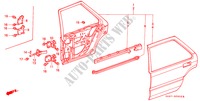 TUERTAFEL, HINTEN(4D) für Honda ACCORD LX 4 Türen 5 gang-Schaltgetriebe 1989