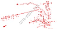 UNTERER ARM, VORNE/ STABILISATORFEDER, VORNE für Honda ACCORD EX 3 Türen 5 gang-Schaltgetriebe 1989