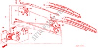 WINDSCHUTZSCHEIBENWISCHER (1) für Honda ACCORD LX 4 Türen 4 gang automatikgetriebe 1989