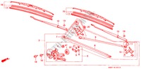 WINDSCHUTZSCHEIBENWISCHER (2) für Honda ACCORD EX 3 Türen 4 gang automatikgetriebe 1989