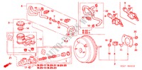 HAUPTBREMSZYLINDER/ MASTER POWER(RH) für Honda ACCORD 2.4 EXECUTIVE 4 Türen 5 gang automatikgetriebe 2004