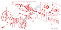 HINTERRADBREMSE für Honda ACCORD 2.0 COMFORT 4 Türen 5 gang-Schaltgetriebe 2003
