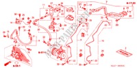 KLIMAANLAGE(SCHLAEUCHE/LEITYNGEN)(LH)(DIESEL) für Honda ACCORD 2.2 SPORT 4 Türen 5 gang-Schaltgetriebe 2005