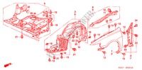 KOTFLUEGEL, VORNE(2) für Honda ACCORD 2.2 EXECUTIVE 4 Türen 6 gang-Schaltgetriebe 2006