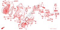 WASSERPUMPE(2.4L) für Honda ACCORD 2.4 EXECUTIVE 4 Türen 6 gang-Schaltgetriebe 2005