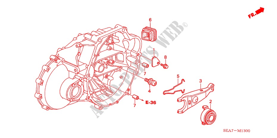 KUPPLUNGSFREIGABE(DIESEL) für Honda ACCORD 2.2 EXECUTIVE 4 Türen 5 gang-Schaltgetriebe 2005
