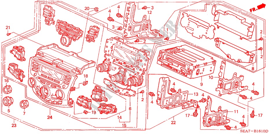 MITTLERES MODUL für Honda ACCORD 2.2 SPORT 4 Türen 6 gang-Schaltgetriebe 2006