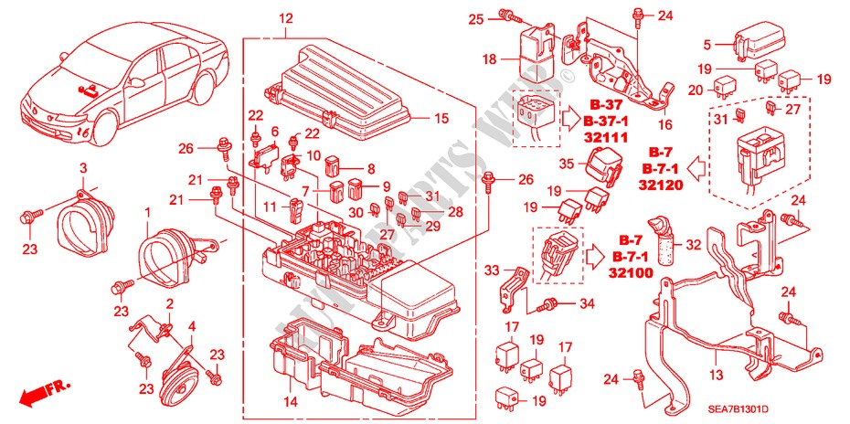 STEUERGERAT (MOTORRAUM) (DIESEL) für Honda ACCORD 2.2 EXECUTIVE 4 Türen 5 gang-Schaltgetriebe 2005