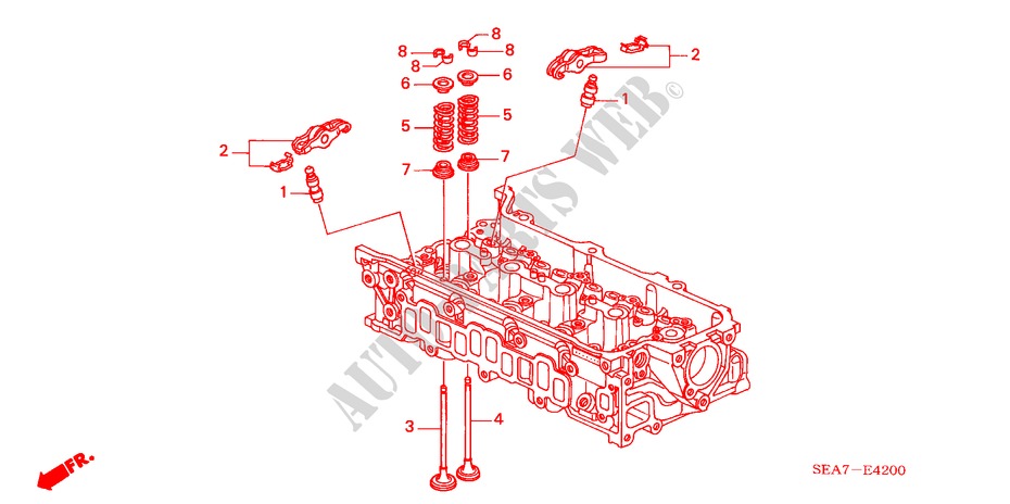 VENTIL/KIPPHEBEL(DIESEL) für Honda ACCORD 2.2 EXECUTIVE 4 Türen 5 gang-Schaltgetriebe 2005