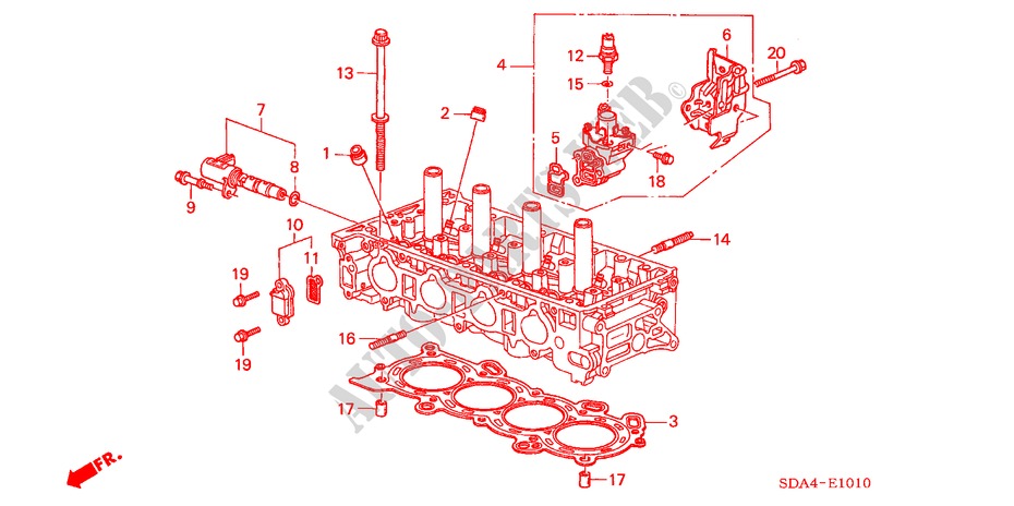 VTC OLSTERVENTIL für Honda ACCORD 2.4 EXECUTIVE 4 Türen 6 gang-Schaltgetriebe 2005