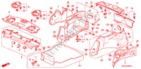 HINTERE ABLAGE/SEITENVERKLEIDUNG für Honda ACCORD 2.4 EXECUTIVE-E 4 Türen 5 gang automatikgetriebe 2007