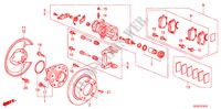 HINTERRADBREMSE für Honda ACCORD 2.2 EXECUTIVE 4 Türen 6 gang-Schaltgetriebe 2008