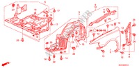 KOTFLUEGEL, VORNE(DIESEL) für Honda ACCORD 2.2 EXECUTIVE 4 Türen 6 gang-Schaltgetriebe 2007