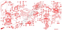 MOTORBEFESTIGUNGEN(AT) für Honda ACCORD 2.0 SE 4 Türen 5 gang automatikgetriebe 2007