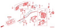 TUERSCHLOESSER, HINTEN/AEUSSERER GRIFF für Honda ACCORD 2.4 EXECUTIVE-E 4 Türen 5 gang automatikgetriebe 2007