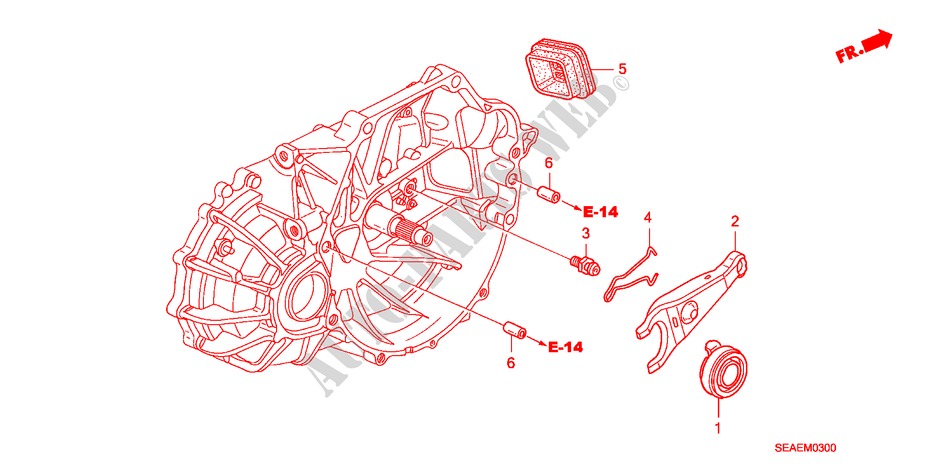 KUPPLUNGSFREIGABE für Honda ACCORD 2.0 EXECUTIVE 4 Türen 5 gang-Schaltgetriebe 2008