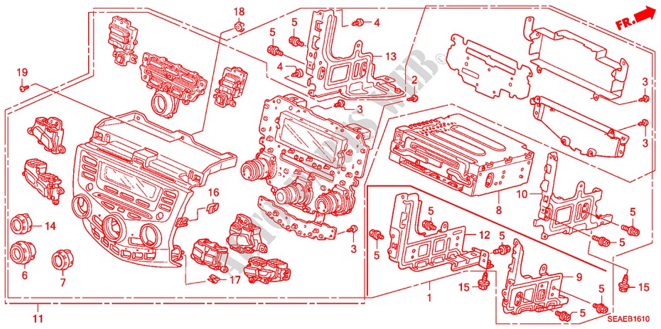 MITTLERES MODUL für Honda ACCORD 2.0 TYPE S 4 Türen 5 gang automatikgetriebe 2007
