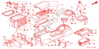 KONSOLE für Honda ACCORD TOURER 2.0 COMFORT 5 Türen 5 gang-Schaltgetriebe 2005