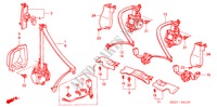 SITZGURTE für Honda ACCORD TOURER 2.0 COMFORT 5 Türen 5 gang-Schaltgetriebe 2005