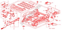 VORNE SITZKOMPONENTEN (R.)(VOLLE LEISTUNG, SITZ) für Honda ACCORD TOURER 2.4 EXECUTIVE 5 Türen 6 gang-Schaltgetriebe 2003