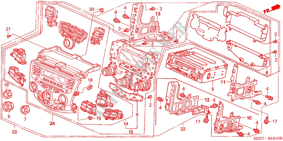 MITTLERES MODUL für Honda ACCORD TOURER 2.0 COMFORT 5 Türen 5 gang automatikgetriebe 2003