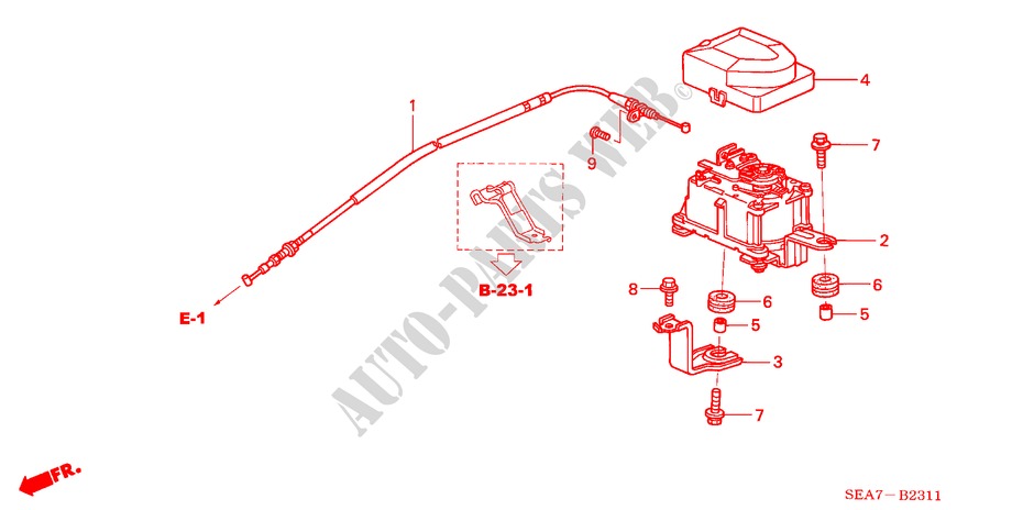 TEMPOMAT(RH) für Honda ACCORD TOURER 2.0 EXECUTIVE 5 Türen 5 gang-Schaltgetriebe 2003