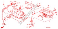 ANSAUGKRUEMMER(2.0L) für Honda ACCORD TOURER 2.0 EXECUTIVE 5 Türen 5 gang automatikgetriebe 2006