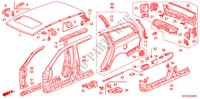 AUSSENBLECHE/TAFEL, HINTEN für Honda ACCORD TOURER 2.2 SPORT 5 Türen 6 gang-Schaltgetriebe 2007