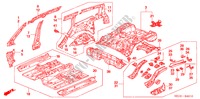 BODEN/INNENBLECHE für Honda ACCORD TOURER 2.2 SPORT 5 Türen 6 gang-Schaltgetriebe 2007