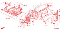 KOTFLUEGEL, VORNE(DIESEL) für Honda ACCORD TOURER 2.2 SPORT 5 Türen 6 gang-Schaltgetriebe 2007