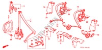 SITZGURTE für Honda ACCORD TOURER 2.2 SPORT 5 Türen 6 gang-Schaltgetriebe 2007