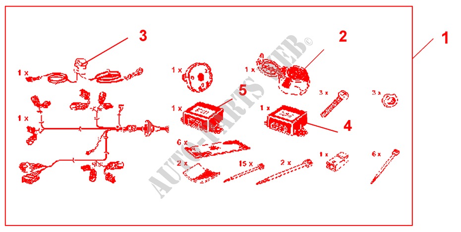 E SATZ 7POLIG für Honda ACCORD TOURER 2.4 TYPE S 5 Türen 6 gang-Schaltgetriebe 2007