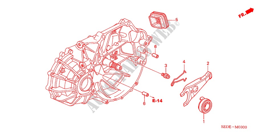 KUPPLUNGSFREIGABE für Honda ACCORD TOURER 2.0 SPORT 5 Türen 5 gang-Schaltgetriebe 2007
