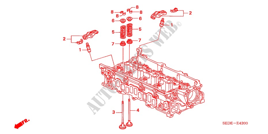 VENTIL/KIPPHEBEL(DIESEL) für Honda ACCORD TOURER 2.2 SPORT 5 Türen 6 gang-Schaltgetriebe 2006