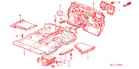 BODENMATTE für Honda CITY EXI 4 Türen 5 gang-Schaltgetriebe 2005