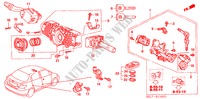 KOMBISCHALTER für Honda CITY LXI 4 Türen 5 gang-Schaltgetriebe 2005