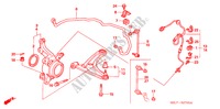 STABILISATOR, VORNE/ UNTERER ARM, VORNE für Honda CITY EXI 4 Türen 5 gang-Schaltgetriebe 2006
