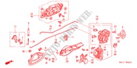 TUERSCHLOESSER, HINTEN/ AEUSSERER GRIFF für Honda CITY LXI 4 Türen 5 gang-Schaltgetriebe 2004