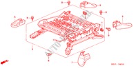 VORNE SITZKOMPONENTEN (L.) für Honda CITY LXI 4 Türen 5 gang-Schaltgetriebe 2005