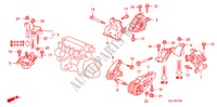 MOTORBEFESTIGUNGEN(MT) für Honda CITY 1.4 ES 4 Türen 5 gang-Schaltgetriebe 2007