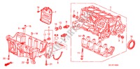 ZYLINDERBLOCK/OELWANNE (1) für Honda CITY 1.4 LS 4 Türen 5 gang-Schaltgetriebe 2007