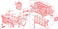 ZYLINDERBLOCK/OELWANNE (2) für Honda CITY EXI-S 4 Türen 5 gang-Schaltgetriebe 2007