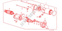 ANLASSERKOMPONENTE (ND)(1.4KW) für Honda PRELUDE EX 2 Türen 4 gang automatikgetriebe 1985