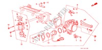 DROSSELKLAPPENGEHAEUSE(PGM FI) für Honda PRELUDE 2.0SI 2 Türen 4 gang automatikgetriebe 1986