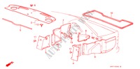 HINTERE ABLAGE für Honda PRELUDE EX 2 Türen 4 gang automatikgetriebe 1985