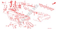 KRAFTSTOFFEINSPRITZUNG/ ANSAUGKRUEMMER(PGM FI) für Honda PRELUDE 2.0SI 2 Türen 4 gang automatikgetriebe 1987