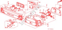 HECKLEUCHTE/RUECKFAHRLEUCHTE(1) für Honda PRELUDE 2.0EX 2 Türen 5 gang-Schaltgetriebe 1989