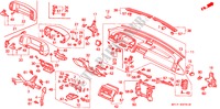 INSTRUMENTENBRETT(2) für Honda PRELUDE 2.0I-16 2 Türen 5 gang-Schaltgetriebe 1989