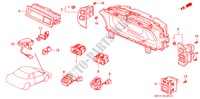 SCHALTER(2) für Honda PRELUDE 2.0EX 4WS 2 Türen 4 gang automatikgetriebe 1990